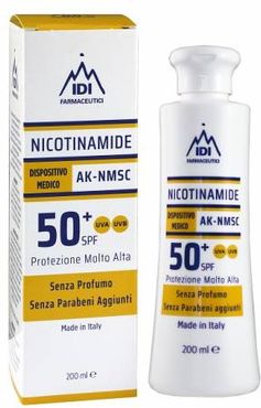 Idi Nicotinamide AK-NMSC 50+SPF Protezione contro i danni cutanei solari 200 ml