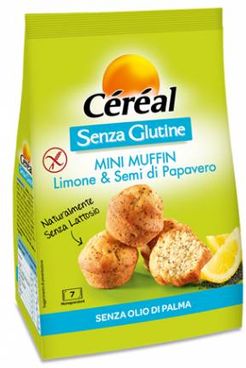 Mini Muffin Limone e Semi di Papavero Senza Glutine 7 monoporzioni