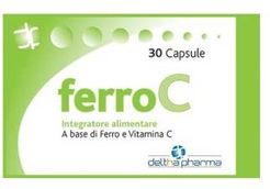 FerroC Integratore di Ferro e Vitamina C 30 Capsule
