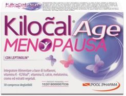Kilocal Age Menopausa Integratore contro i disturbi della menopausa 30 Compresse