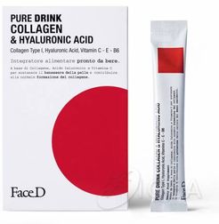 Pure Drink Collagen & Hyaluronic Acid Integratore per la Pelle 30 Stick