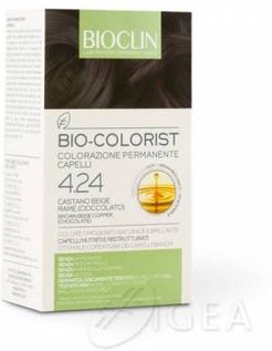 Bio Colorist Kit Trattamento Colorante 4.24  Castano Beige Rame Cioccolato