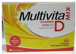 Multivitamix Vitamina D 2000 U.I. Integratore per il sistema immunitario 60 Compresse