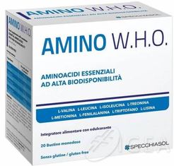 Amino Who Integratore Aminoacidi Proprietà Drenanti 20 bustine