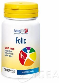Folic 400 MCG Integratore Acido Folico 100 compresse