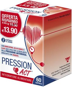 Pression Act Integratore Regola la Pressione Arteriosa 60 Capsule