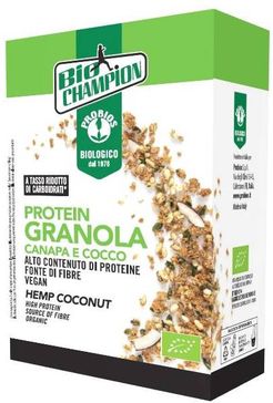 Biochampion Protein Granola Canapa Cocco Cereali per celiaci 250 g