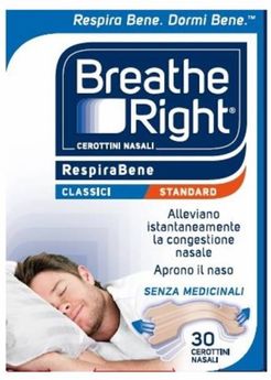 Breathe Right RespiraBene Cerottini Nasali Classici Standard 30 pezzi