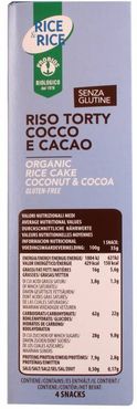 Rice & Rice Riso Torty Cocco Cacao Senza Glutine 35 g x 4