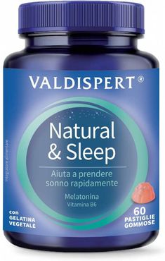 Valdispert Natural&Sleep Integratore per Dormire 30 Pastiglie Gommose