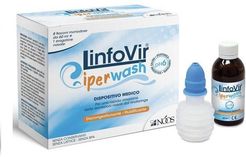 Linfovir Iperwash Soluzione Salina Ipertonica Tamponata 8 flaconi 60 ml