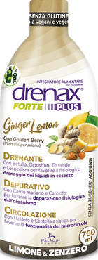 Drenax Forte Ginger Lemon PLUS Integratore Drenante 750 ml