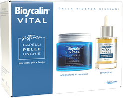 Vital Sistema Capelli Pelle & Unghie Siero Rinnovatore Viso e Collo + Integratore