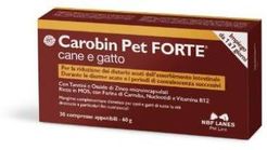 Carobin Pet Forte Integratore per cani e gatti per benessere intestinale 30 compresse