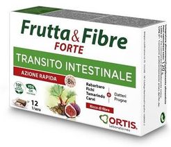 Frutta & Fibre Forte Integratore Naturale per il Transito Intestinale 12 Cubetti
