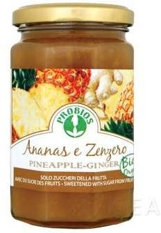 Ananas e Zenzero Composta biologica di ananas e zenzero 320 g