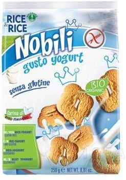 Nobili Biscotti di riso allo yogurt biologici e senza glutine 250 g