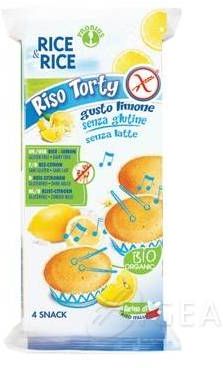 Riso Torty al Limone Merendina Bio senza glutine e latte 4 x 45 g