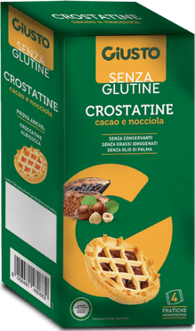 Crostatine Cacao e Nocciola Senza Glutine 4 pezzi