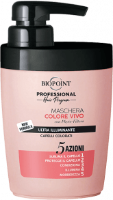 Professional Hair 5 Azioni Maschera colore Vivo per Capelli Colorati 300 ml
