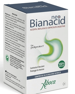 NeoBianacid Integratore Contro Acidità e Reflusso Gastrico 45 compresse