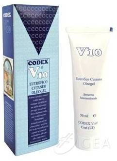 Codex V10 Oleogel trofico anti-invecchiamento di cute e mucose 50 ml