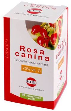 Kos Rosa Canina 70% e Vitamina C Integratore Alimentare Antiossidante 60 compresse