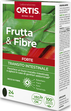 Frutta & Fibre Forte Compresse Integratore Transito Intestinale 24 Compresse