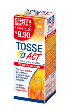 Tosse Act Sciroppo Per la Tosse Lenitivo ed Emolliente 150 ml