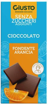 senza Zucchero Tavoletta Cioccolato Fondente e Arancia 85 g