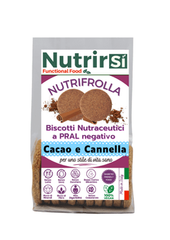 Nutrifrolla Cacao e Cannella Biscotti a basso carico glicemico 250 g