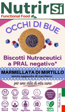 Biscotto & Marmellata Mirtillo a basso carico glicemico 200 g