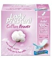Lady Presteril Cotton Power Proteggi slip in cotone 24 pezzi
