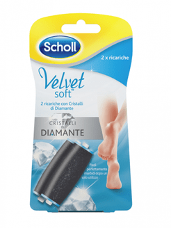 Velvet Soft Ricariche Extra Esfolianti Con Cristalli di Diamante 2 Pezzi