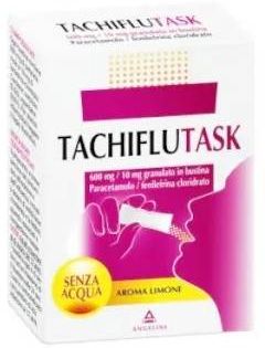 Tachiflutask 600 mg/10 mg Granulato Trattamento dei Sintomi da Raffreddore e Influenza 10 bustine