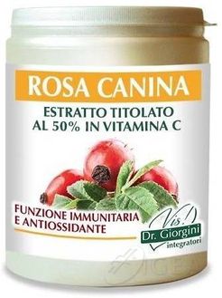Rosa Canina Estratto titolato al 50% in Vitamina C Integratore Ricostituente 500 g