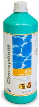Clorexyderm Soluzione Schiuma disinfettante per animali 4% 1 litro