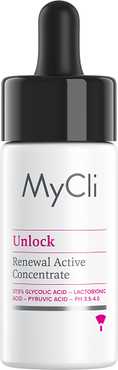 Mycli Unlock Concentrato Rinnovatore Attivo per Viso Collo Décolleté e Mani 15 ml