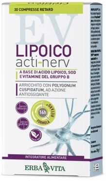 Lipoico Activ Nerv Integratore Antiossidante 30 compresse