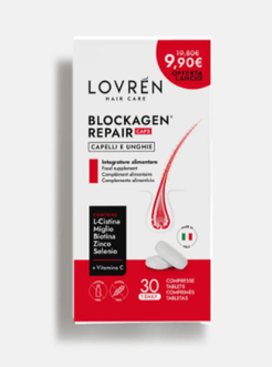 Lovren Haircare Blockagen Repair Caps Integratore per Unghie e Capelli 30 capsule