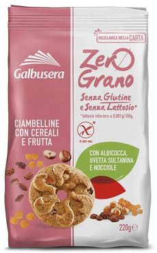 Zerograno Frollini ai Cereali e Frutta Senza Glutine 220 g