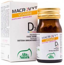 Macrovyt Vitamina D3 VEG Integratore per le Ossa e Sistema Immunitario 60 compresse orosolubili
