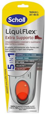 Liquiflex Extra Support Solette per il Comfort del Piede Taglia Large