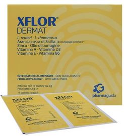 Xflor Dermat Integratore per il Benessere della Flora Intestinale 14 bustine
