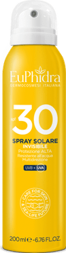 Spray Solare Invisibile SPF30 Protezione per Viso e Corpo 200 ml