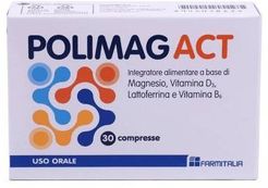 Polimag Act Integratore Magnesio e Vitamine 30 Compresse