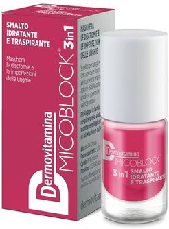 Micoblock 3 in 1 Smalto Idratante e Traspirante Colore Rosa Geranio 5 ml