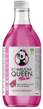 Kombucha Queen Ibisco & Mirtillo Tè Verde Biologico Senza Glutine 330 ml