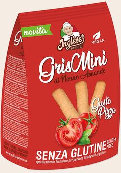 Inglese Gris Mini Grissini alla Pizza Senza Glutine 60 g