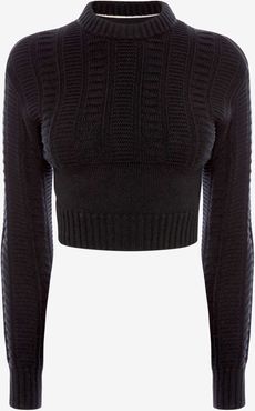 Cut-Out Guernsey Knit Jumper - Item 659429Q1AT11000